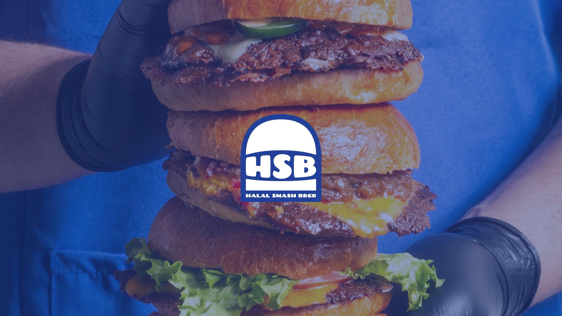 Halal Smash BRGR visual identity cover designed by Maged Abdelsalam