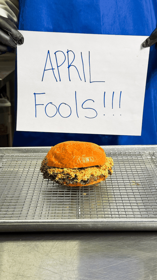 Animated selection of Halal Smash BRGR seasonal, community and April Fools Story concepts